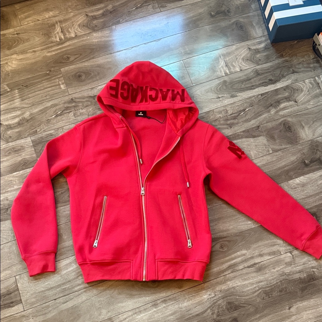 Mackage Vibrant Red Men’s Hoodie Jacket